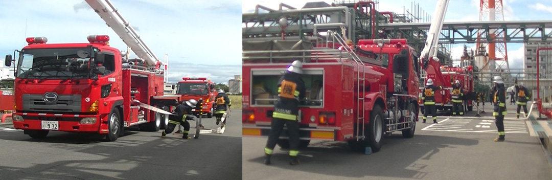 ＜コンテスト会場にお借りした東ソー㈱プラント内＞