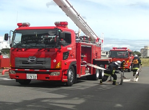 ＜コンテスト会場にお借りした東ソー㈱プラント内＞